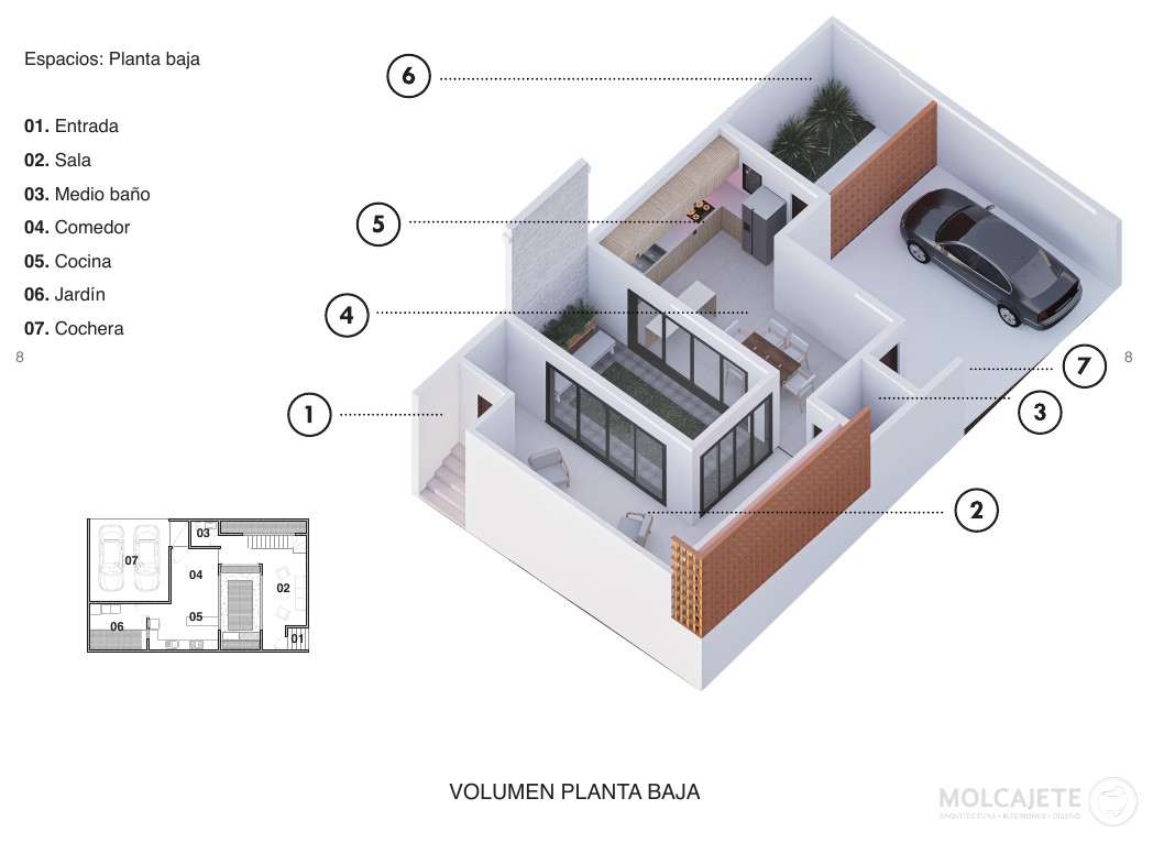 Espacios: Planta Baja